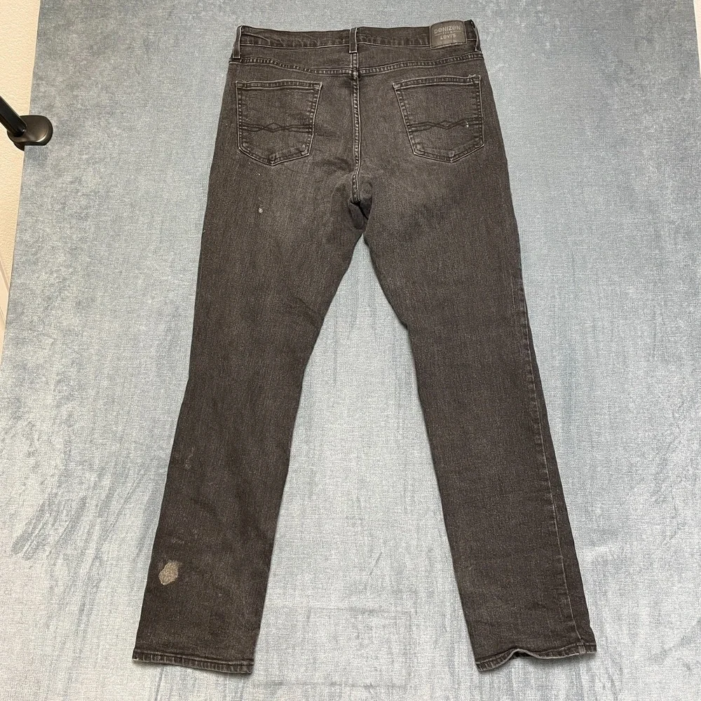 Denizen from Levi's 231 Athletic Jeans Mens 34 Black Straight Leg Dark Wash